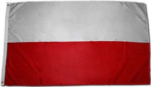 Flaga Polski na maszt biało czerwona 90x150cm
